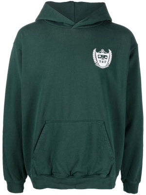 

Logo-print pullover hoodie, Sporty & Rich Logo-print pullover hoodie