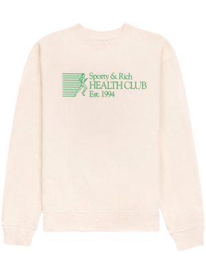 

Graphic-print cotton sweatshirt, Sporty & Rich Graphic-print cotton sweatshirt