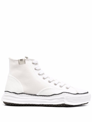 

High-top raw-cut sneakers, Maison Mihara Yasuhiro High-top raw-cut sneakers