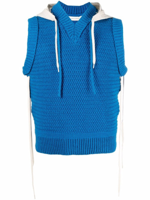 

Hooded sleeveless sweater, Craig Green Hooded sleeveless sweater
