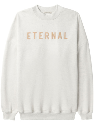 

Logo-print long-sleeved cotton sweatshirt, Fear Of God Logo-print long-sleeved cotton sweatshirt