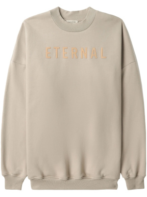 

Logo-embroidered long-sleeved cotton sweatshirt, Fear Of God Logo-embroidered long-sleeved cotton sweatshirt