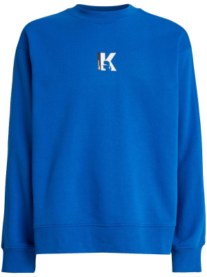 

Logo-print organic-cotton sweatshirt, Karl Lagerfeld Jeans Logo-print organic-cotton sweatshirt