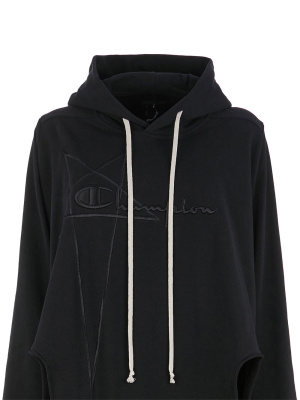 

X Champion draped hoodie, Rick Owens X Champion X Champion draped hoodie