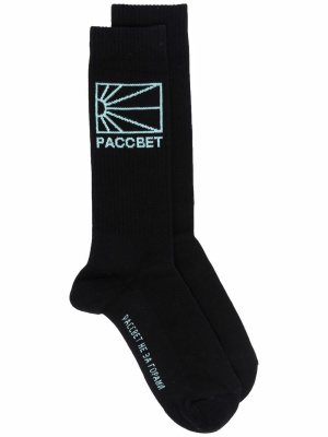 

Intarsia-knit ankle socks, PACCBET Intarsia-knit ankle socks
