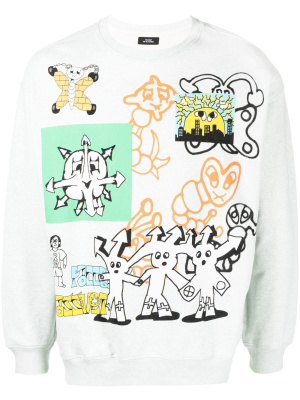 

Graphic-print detail sweatshirt, PACCBET Graphic-print detail sweatshirt
