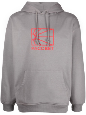 

Logo-print pullover hoodie, PACCBET Logo-print pullover hoodie