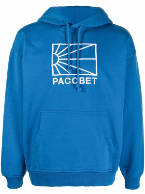 

Logo-embroidered hoodie, PACCBET Logo-embroidered hoodie