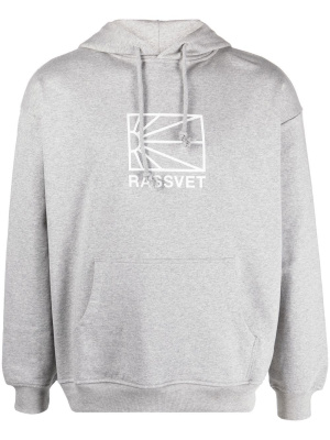 

Logo-print cotton hoodie, PACCBET Logo-print cotton hoodie