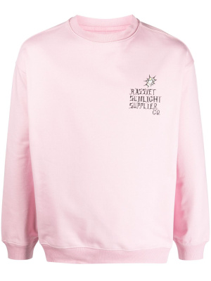 

Logo-print cotton sweatshirt, PACCBET Logo-print cotton sweatshirt