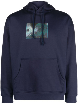 

Graphic-print cotton hoodie, PACCBET Graphic-print cotton hoodie