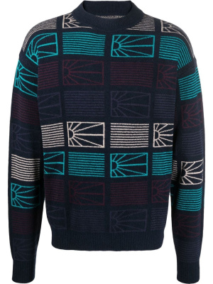 

Logo intarsia-knit jumper, PACCBET Logo intarsia-knit jumper