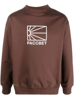 

Logo print cotton sweatshirt, PACCBET Logo print cotton sweatshirt