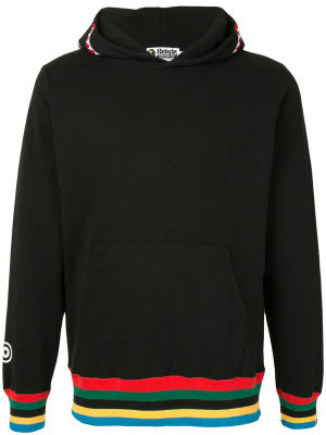 

Stripe-detail hooded sweatshirt, A BATHING APE® Stripe-detail hooded sweatshirt