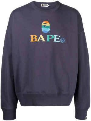 

Logo-print detail sweatshirt, A BATHING APE® Logo-print detail sweatshirt