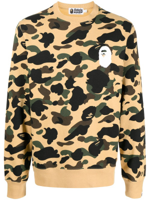 

1st Camo Ape Head crew-neck sweatshirt, A BATHING APE® 1st Camo Ape Head crew-neck sweatshirt