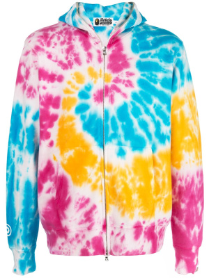 

Tie-dye zip-front hoodie, A BATHING APE® Tie-dye zip-front hoodie