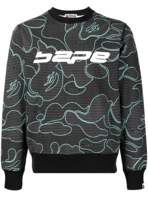

Graphic logo-print sweatshirt, A BATHING APE® Graphic logo-print sweatshirt