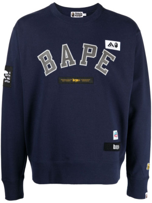 

Logo-patch cotton sweatshirt, A BATHING APE® Logo-patch cotton sweatshirt