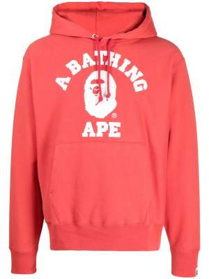 

Logo-print long-sleeve hoodie, A BATHING APE® Logo-print long-sleeve hoodie