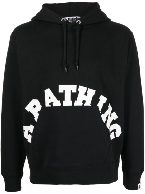 

Logo-print cotton hoodie, A BATHING APE® Logo-print cotton hoodie