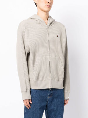 

Textured zip-up hoodie, A BATHING APE® Textured zip-up hoodie
