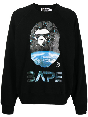 

Logo-print sweatshirt, A BATHING APE® Logo-print sweatshirt