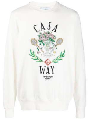 

Casa Way embroidered sweatshirt, Casablanca Casa Way embroidered sweatshirt