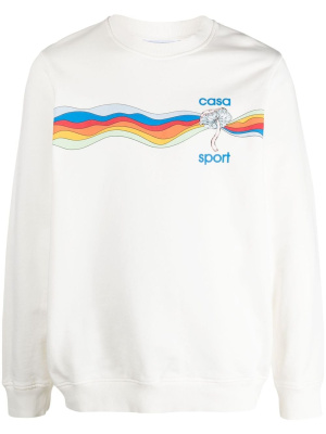 

Striped long-sleeve sweatshirt, Casablanca Striped long-sleeve sweatshirt