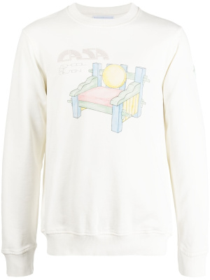 

Graphic-print long-sleeve sweatshirt, Casablanca Graphic-print long-sleeve sweatshirt