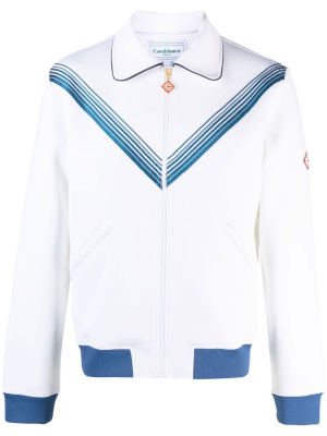 

Emblem De Caza zip-up sweater, Casablanca Emblem De Caza zip-up sweater
