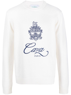 

Embleme De Caza intarsia jumper, Casablanca Embleme De Caza intarsia jumper