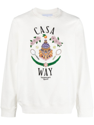 

Casa Way embroidered sweatshirt, Casablanca Casa Way embroidered sweatshirt