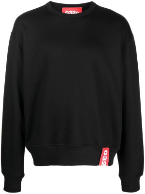 

Logo-patch long-sleeve sweatshirt, 032c Logo-patch long-sleeve sweatshirt