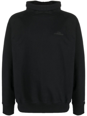 

Roll-neck logo-print sweatshirt, 032c Roll-neck logo-print sweatshirt