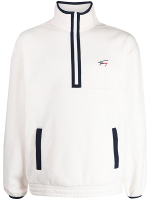 

Logo-embroidered high-neck sweatshirt, Tommy Jeans Logo-embroidered high-neck sweatshirt