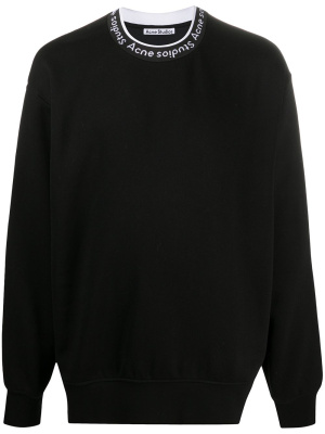 

Logo neck sweatshirt, Acne Studios Logo neck sweatshirt