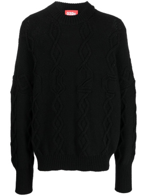 

Cable-knit crew neck jumper, 032c Cable-knit crew neck jumper