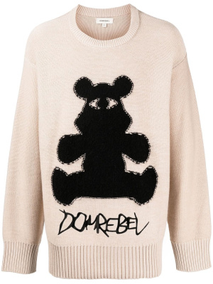 

Bearclops intarsia-knit jumper, DOMREBEL Bearclops intarsia-knit jumper