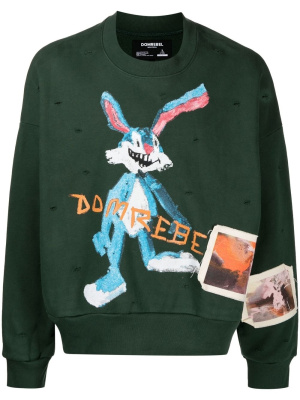 

Rufus graphic-print sweatshirt, DOMREBEL Rufus graphic-print sweatshirt