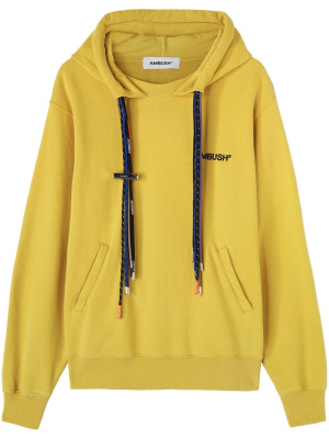 

Multicord-drawstring organic cotton hoodie, AMBUSH Multicord-drawstring organic cotton hoodie
