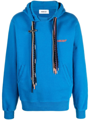 

Multicord-drawstring organic cotton hoodie, AMBUSH Multicord-drawstring organic cotton hoodie