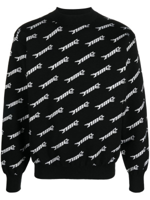 

Logo-intarsia crew-neck jumper, AMBUSH Logo-intarsia crew-neck jumper