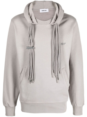 

Multicord-drawstring cotton hoodie, AMBUSH Multicord-drawstring cotton hoodie