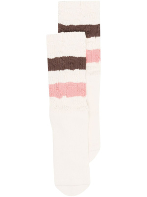 

Stripe-print detail knit socks, Golden Goose Stripe-print detail knit socks