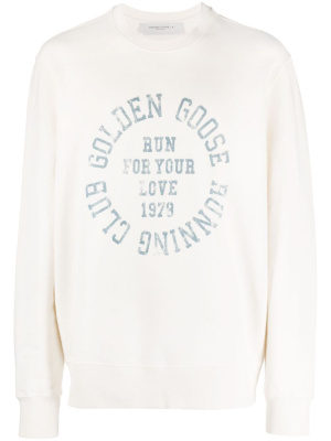 

Logo-print cotton sweatshirt, Golden Goose Logo-print cotton sweatshirt