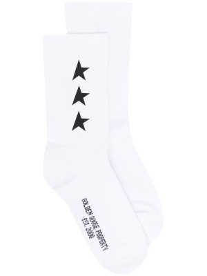 

Logo embroidered socks, Golden Goose Logo embroidered socks