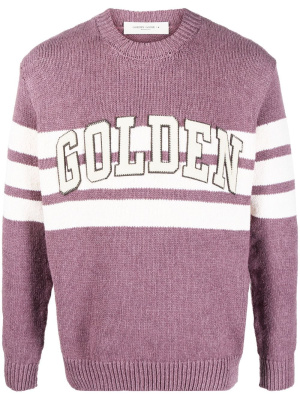 

Logo-patch knitted jumper, Golden Goose Logo-patch knitted jumper