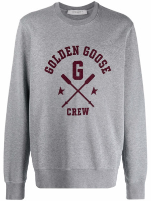 

Logo round neck sweatshirt, Golden Goose Logo round neck sweatshirt
