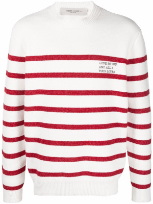 

Striped crew-neck jumper, Golden Goose Striped crew-neck jumper